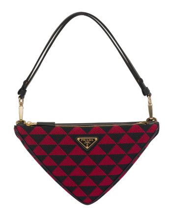 Prada Symbole Leather And Fabric Mini Bag 1BC176