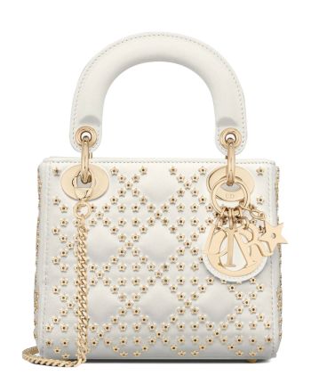 Christian Dior Mini Lady Dior Bag Cream